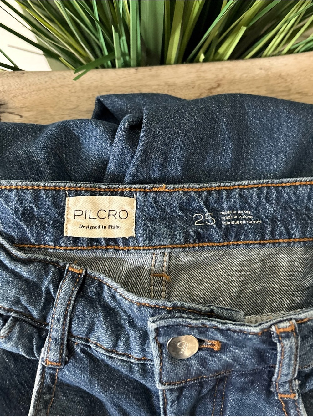 Anthropology Pilcro High Rise Wide Leg Blue Jeans - Picture 7 of 9